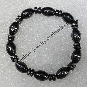 Magnetic Bracelet, Lengh About:186mm Bead Size:6x3mm-12x8mm, Sold By Strand