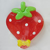 Resin Cabochons, No Hole Headwear & Costume Accessory, Fruit The other side is Flat 35x29mm, Sold by Bag