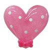 Resin Cabochons, No Hole Headwear & Costume Accessory, Heart The other side is Flat 32x32mm, Sold by Bag