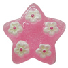 Resin Cabochons, No Hole Headwear & Costume Accessory, Star The other side is Flat 28mm, Sold by Bag