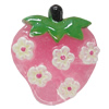 Resin Cabochons, No Hole Headwear & Costume Accessory, Fruit The other side is Flat 30x26mm, Sold by Bag