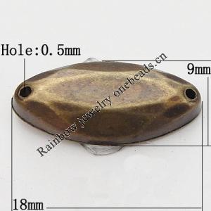 CCB Cabochons With Hole, With Costume or Headwear, Horse Eye 9x18mm Hole:0.5mm, Sold by KG