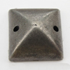 CCB Cabochons With Hole, With Costume or Headwear, Square 8mm Hole:1mm, Sold by KG