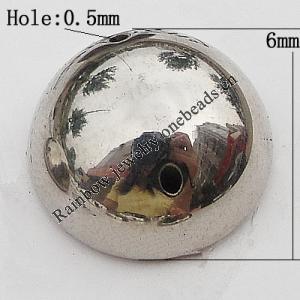 CCB Cabochons With Hole, With Costume or Headwear, 6mm Hole:0.5mm, Sold by KG
