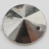CCB Cabochons With Hole, With Costume or Headwear, Faceted Flat Round 8mm Hole:0.5mm, Sold by KG
