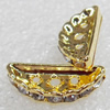 A Rhinestone，18x18x3mm，Hole:Approx 2mm, Sold by Bag