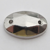 CCB Cabochons With Hole, With Costume or Headwear, Faceted Flat Oval 8x12mm Hole:0.5mm, Sold by KG