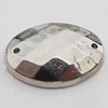 CCB Cabochons With Hole, With Costume or Headwear, Faceted Flat Oval 12x17mm Hole:0.5mm, Sold by KG