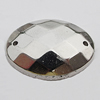 CCB Cabochons With Hole, With Costume or Headwear, Faceted Flat Oval 17x23mm Hole:0.5mm, Sold by KG