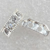 Rhinestone，13x5x4mm，Hole:Approx 2mm, Sold by Bag