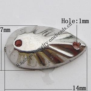 CCB Cabochons With Hole, With Costume or Headwear, Teardrop 7x14mm Hole:1mm, Sold by KG