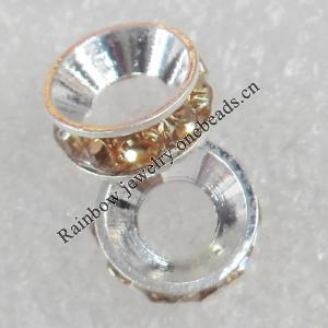 Rhinestone，Donut, O:9mm I:4mm，Sold by Bag