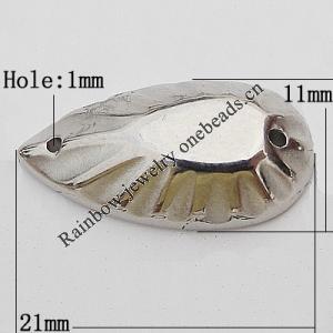 CCB Cabochons With Hole, With Costume or Headwear, Teardrop 11x21mm Hole:1mm, Sold by KG