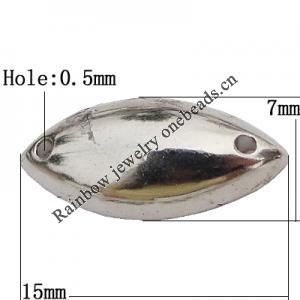 CCB Cabochons With Hole, With Costume or Headwear, Horse Eye 7x15mm Hole:0.5mm, Sold by KG