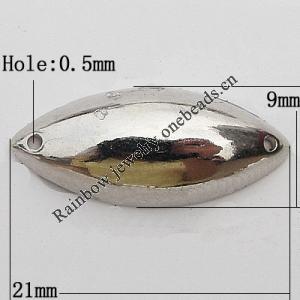 CCB Cabochons With Hole, With Costume or Headwear, Horse Eye 9x21mm Hole:0.5mm, Sold by KG