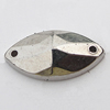 CCB Cabochons With Hole, With Costume or Headwear, Faceted Horse Eye 8x16mm Hole:1mm, Sold by KG