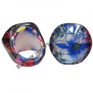 Resin Rings, Round, 31x30mm, Sold by PC