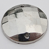 CCB Cabochons With Hole, With Costume or Headwear, Faceted Flat Round 10mm Hole:0.5mm, Sold by KG