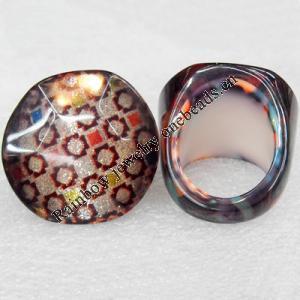 Resin Rings, Round, 31x30mm, Sold by PC