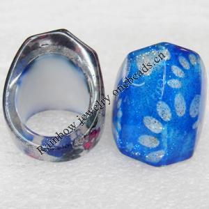 Resin Rings, 31x30mm, Sold by PC