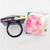 Resin Rings, Square, 32mm, Sold by PC