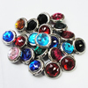 Jewelry findings CCB Plastic Beads with TaiWan Acrylic Crystal, Flat Round, Mixed color, 17mm, Sold by Bag