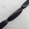 Black Turquoise Beads, 10x38mm, Hole:Approx 1-1.5mm, Sold per 16-inch Strand