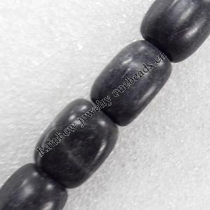 Black Turquoise Beads, 12x18mm, Hole:Approx 1-1.5mm, Sold per 16-inch Strand