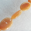 Natural Jade Beads, Flat Oval, 18x25mm, Hole:About 1-1.5mm, Sold per 16-inch Strand