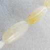 Natural Jade Beads, Flat Oval, 15x29mm, Hole:About 1-1.5mm, Sold per 16-inch Strand