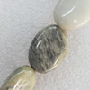 Natural Gemstone Beads, Flat Oval, 18x24mm, Hole:About 1-1.5mm, Sold per 16-inch Strand