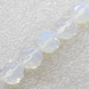 Moonstone Beads, Faceted Round, 10mm, Hole:Approx 1mm, Sold by Strand