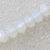Moonstone Beads, Faceted Rondelle, 7x9mm, Hole:Approx 1mm, Sold by Strand
