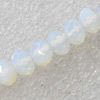 Moonstone Beads, Faceted Rondelle, 6x5mm, Hole:Approx 1mm, Sold by Strand