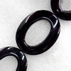 Black Agate Beads, Donut, O:40x50mm I:20x32mm, Hole:Approx 1.5mm, Sold per 16-Inch Strand