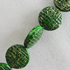 Ceramics Beads, Flat Round 30mm Hole:3mm, Sold by Bag