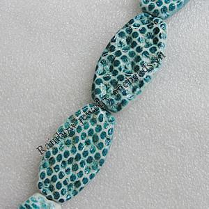 Ceramics Beads, 48x27mm Hole:3mm, Sold by Bag