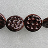 Ceramics Beads, Flat Round 21mm Hole:2.5mm, Sold by Bag