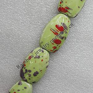 Ceramics Beads, 35x22mm Hole:3mm, Sold by Bag