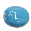 Ceramics Beads, Oval 20x17mm Hole:2.5mm, Sold by Bag