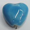 Ceramics Beads, Heart 23x22mm Hole:2.5mm, Sold by Bag