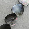 Natural Black Shell Beads, Heart 18x18mm Hole:1mm, Sold by Strand