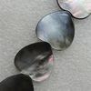 Natural Black Shell Beads, Heart 14x14mm Hole:1mm, Sold by Strand