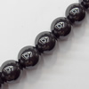 Magnetic Hematite Beads, Round, A Grade, 8mm, Hole:about 0.6mm, Sold per 16-Inch Strand