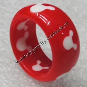Resin Ring,Lead-free, Width:11mm Sold by PC