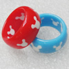 Resin Ring,Lead-free, Width:11mm Sold by PC