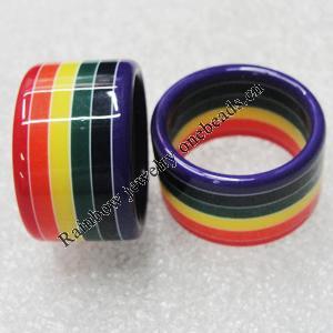 Resin Ring,Lead-free, Width:14mm Sold by PC