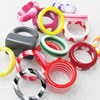Resin Ring,Lead-free, Mixed Color Mixed style Width:4.5mm-14mm, Sold by PC