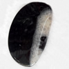 Black Agate Pendant, 37x55mm, Hole:Approx 1.5mm, Sold by PC