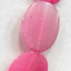 Agate Beads, Flat Oval, 32x42mm, Hole:Approx 2mm, Sold per 15.7-inch Strand